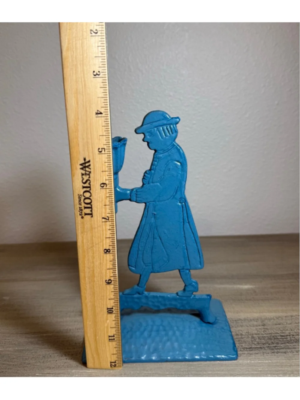Vintage cast iron candle holder silhouette Cottagecore Colonial rustic